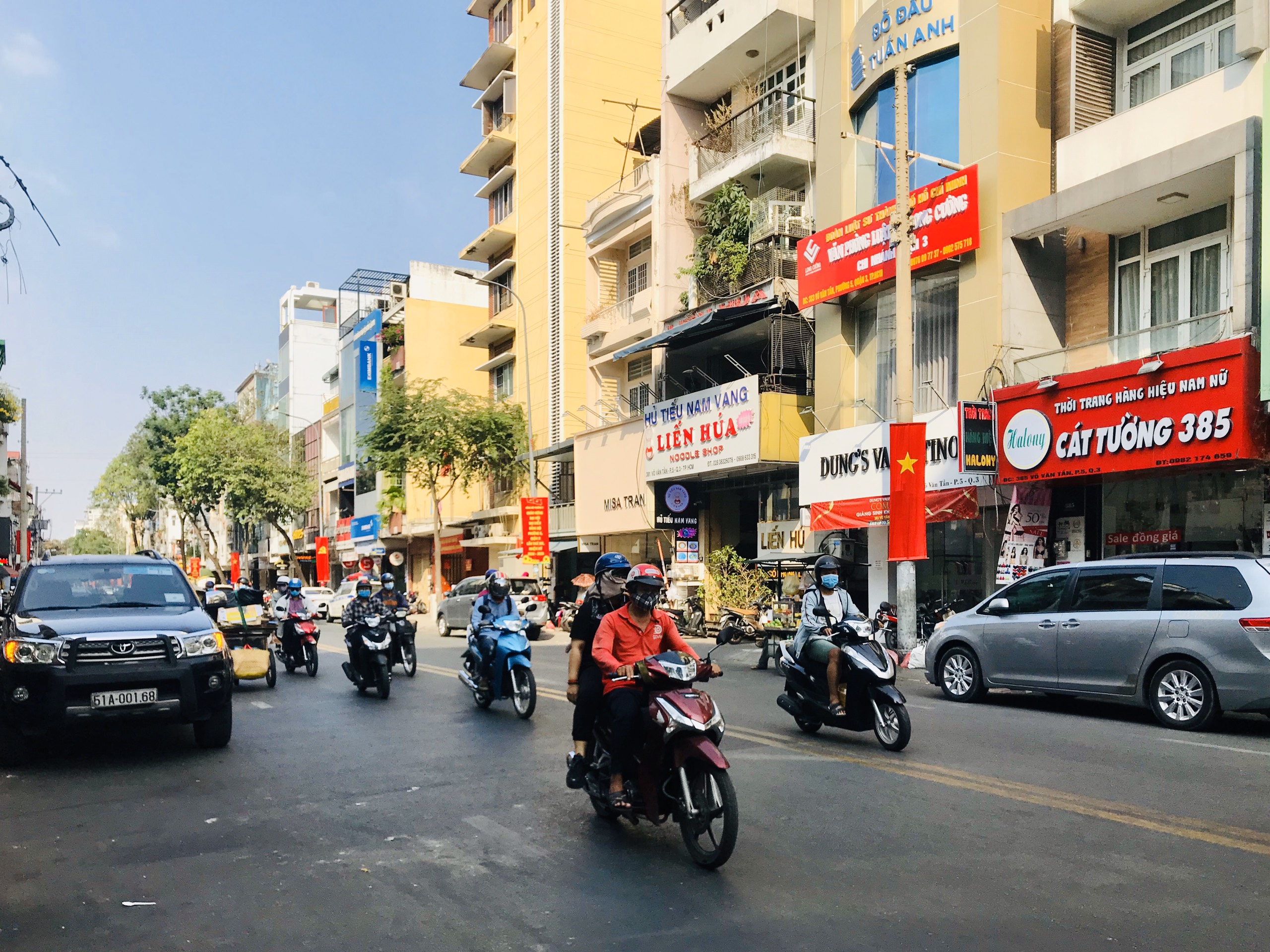 Cho Thuê Nhà phố Trung Tâm Sài Gòn, Đường Võ Văn Tần, Quận 3