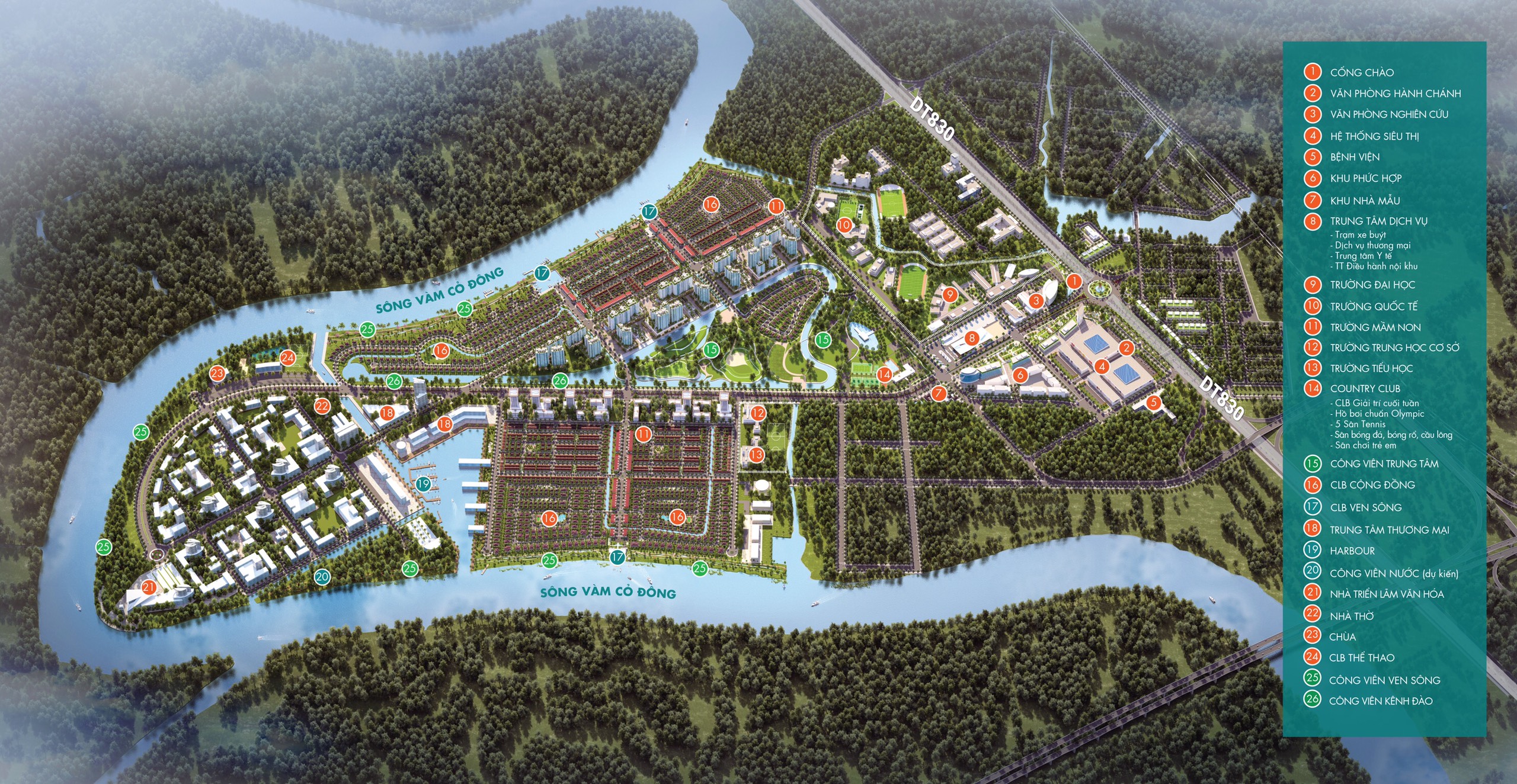 ĐÔ THỊ KIỂU MẪU ĐẦU TIÊN TẠI VÙNG SÔNG NƯỚC ĐBSCL- QUY HOẠCH CHUẨN QUỐC TẾ 8