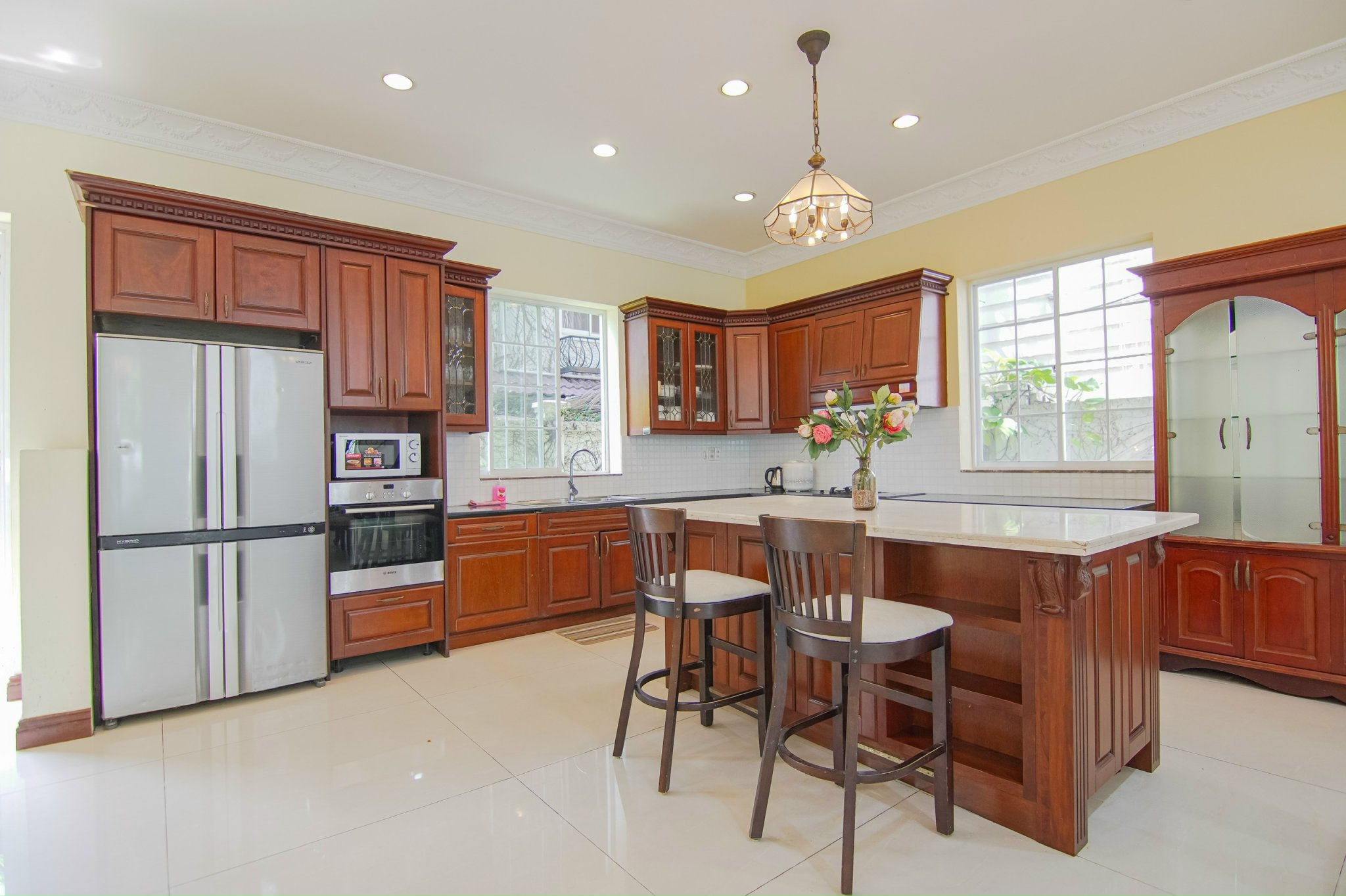 Single villa for rent in Nam Quang, Phu My Hung, District 7, corner unit with swimming pool, quiet a 4