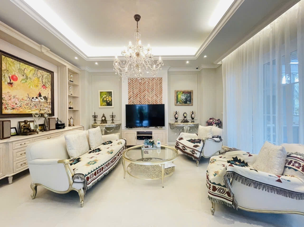 Cho thuê villa Chateau Phú Mỹ Hưng, Quận 7 căn góc xây 2 lầu phía sau có hồ bơi, sân tennis 14