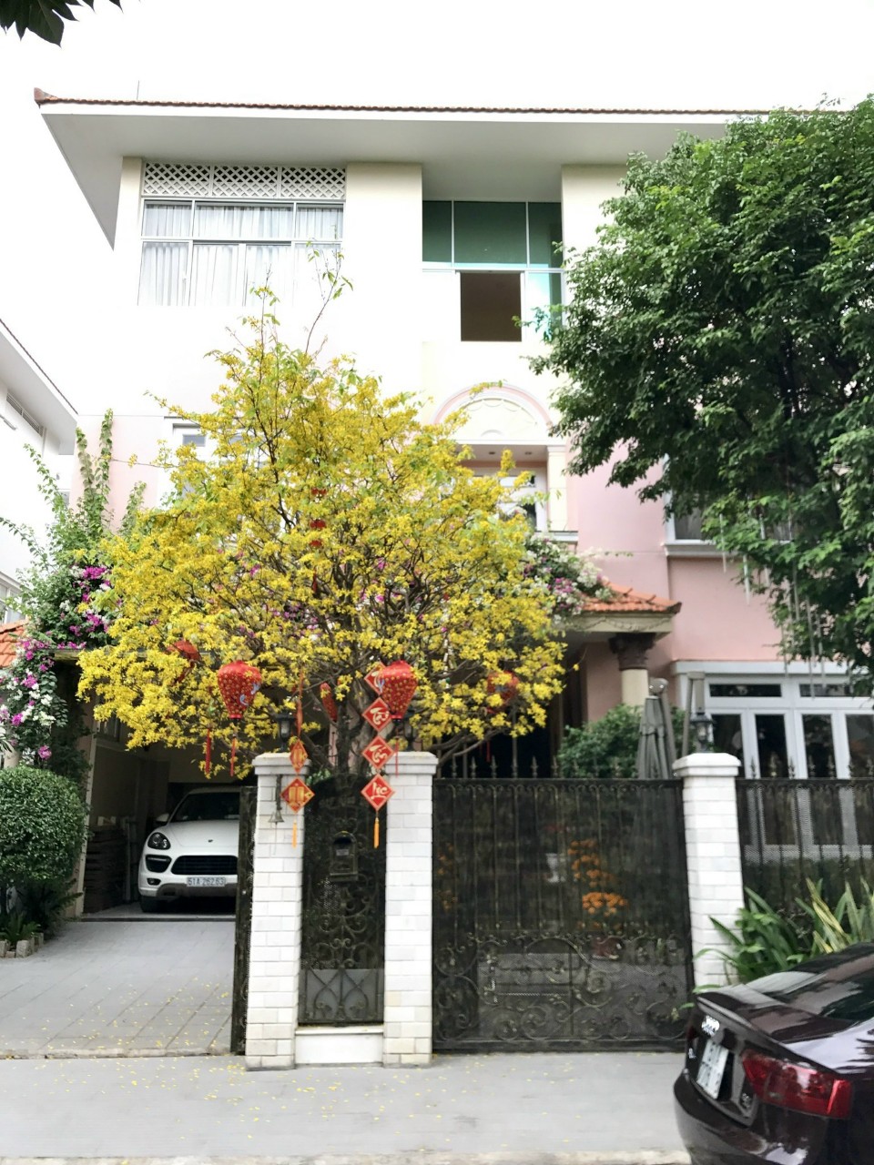 Cho thuê biệt thự đơn lập Phú Mỹ Hưng, Quận 7 khu Kênh Đào, có 4 phòng ngủ sân vườn 2