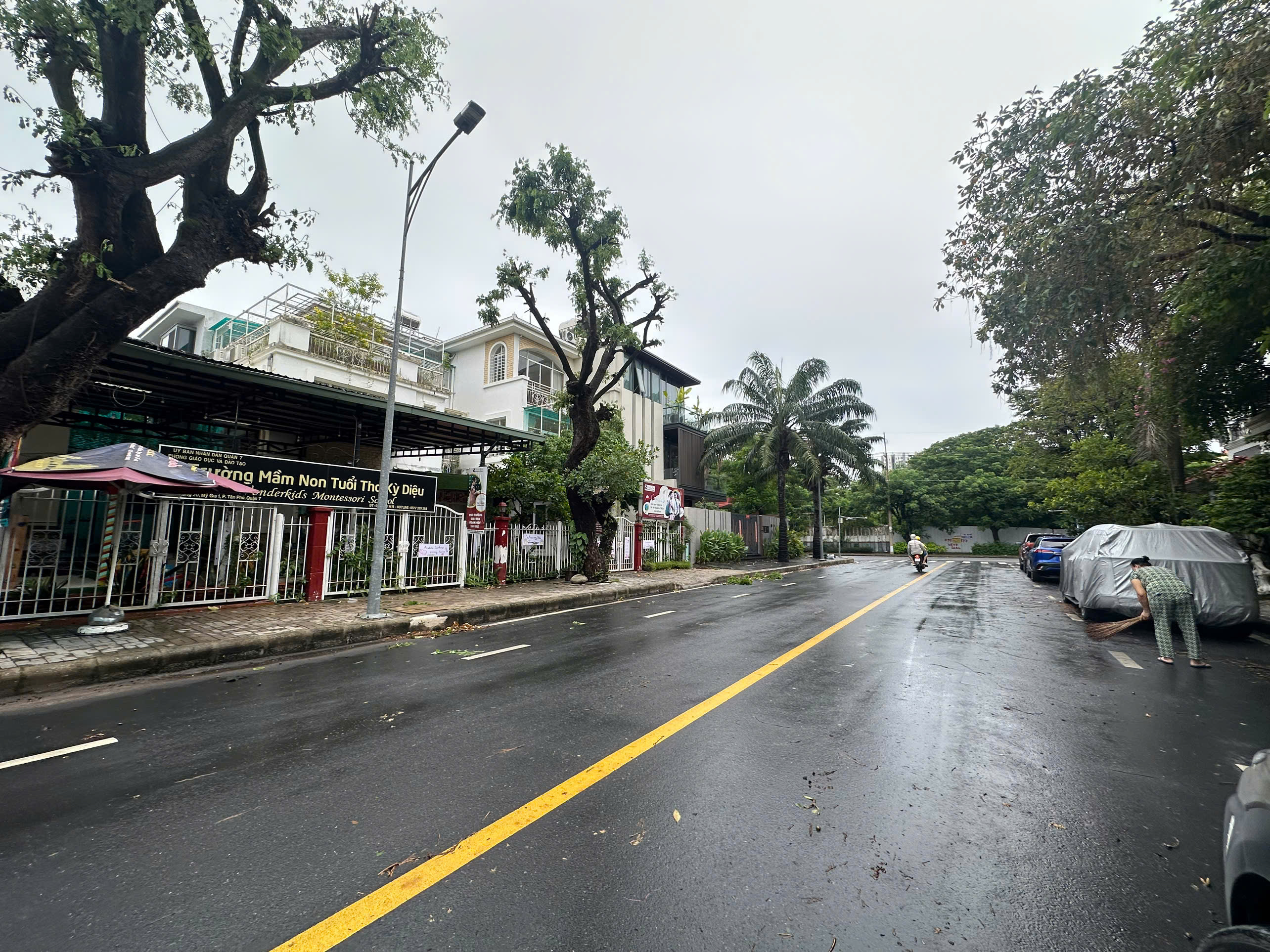 Cho thuê biệt thự Mỹ Gia 1 Phú Mỹ Hưng 2 căn liền kề xây 2 lầu có sân chung diện tích rộng 512m2 2