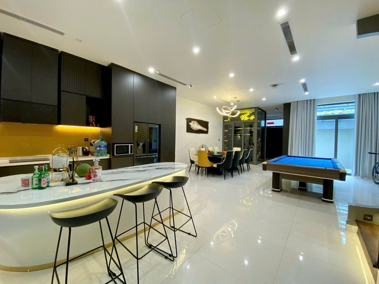 Cho thuê biệt thự Nữ Hoàng đường 25 KDC An Phú Hưng, Quận 7 view sông có 4 phòng ngủ nhà đẹp sang tr 7