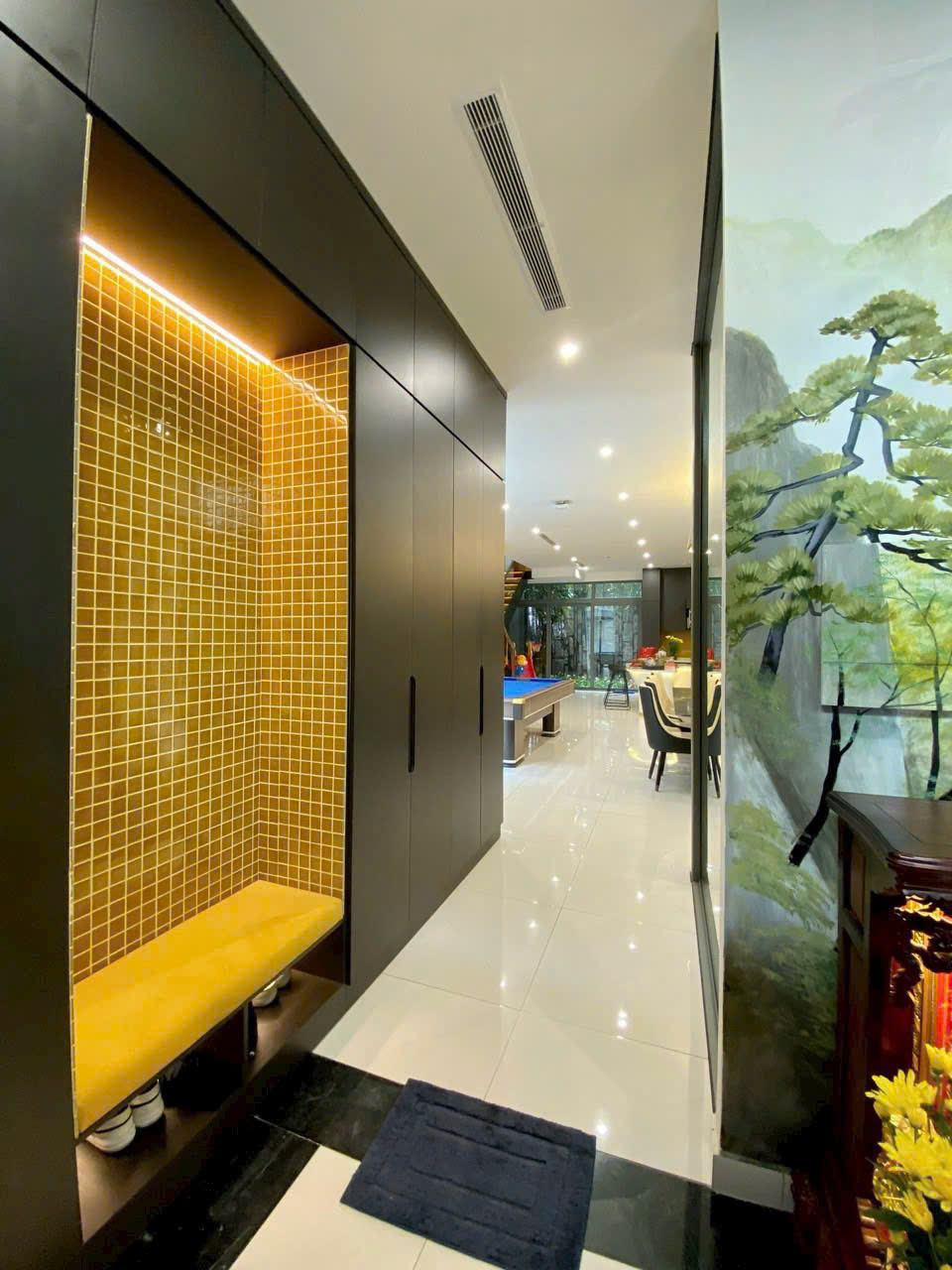 Cho thuê biệt thự Nữ Hoàng đường 25 KDC An Phú Hưng, Quận 7 view sông có 4 phòng ngủ nhà đẹp sang tr 13
