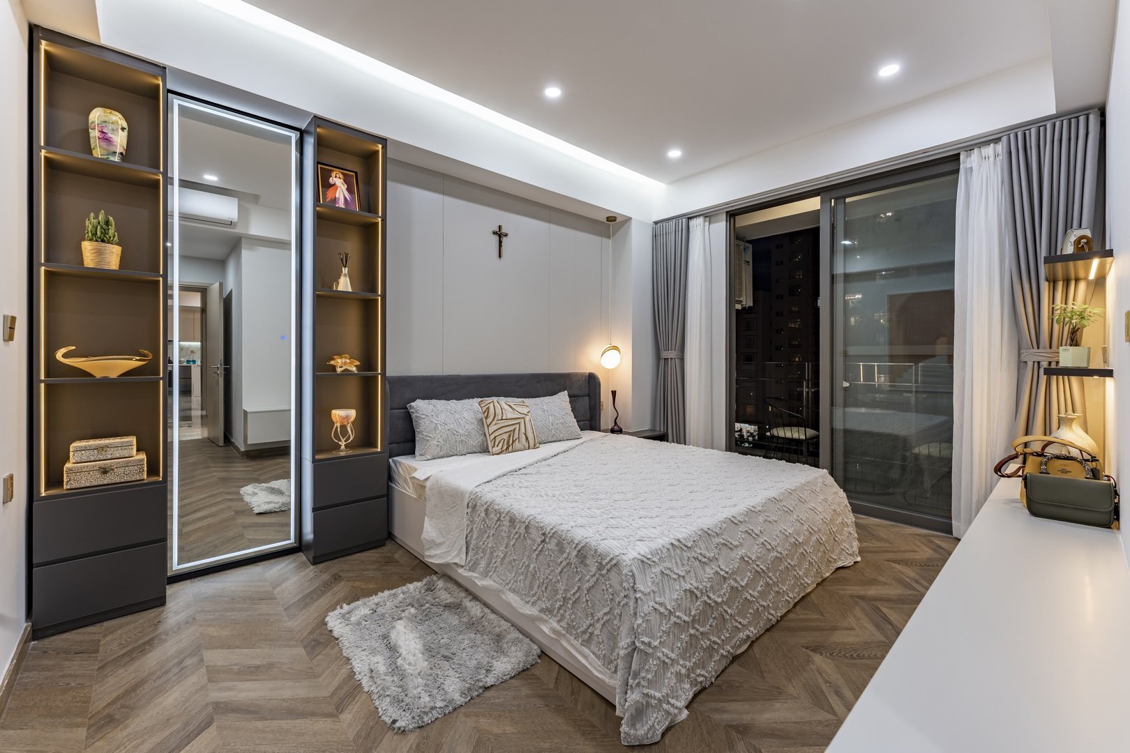 Apartment for rent  Ascentia in Phu My Hung, District 7, 3 bedrooms, view Nguyen Luong Bang 7