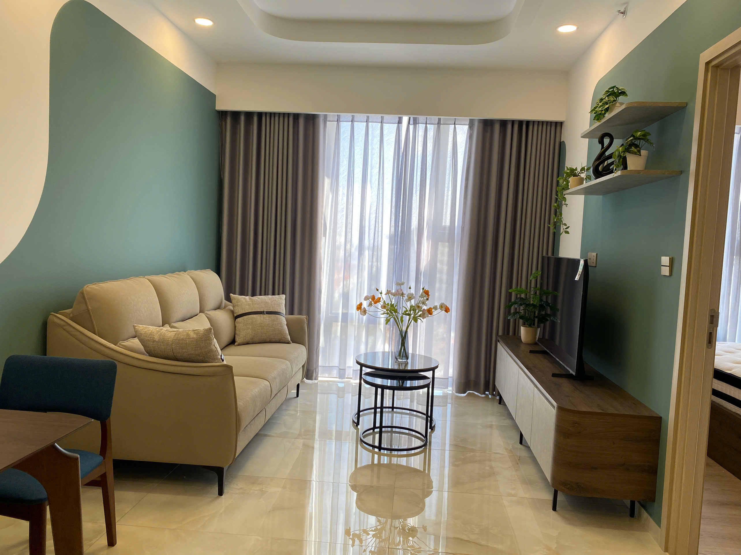 Cho thuê căn hộ Ascentia Phú Mỹ Hưng, Quận 7 có 1 phòng ngủ, nội thất đẹp, lầu 10 8