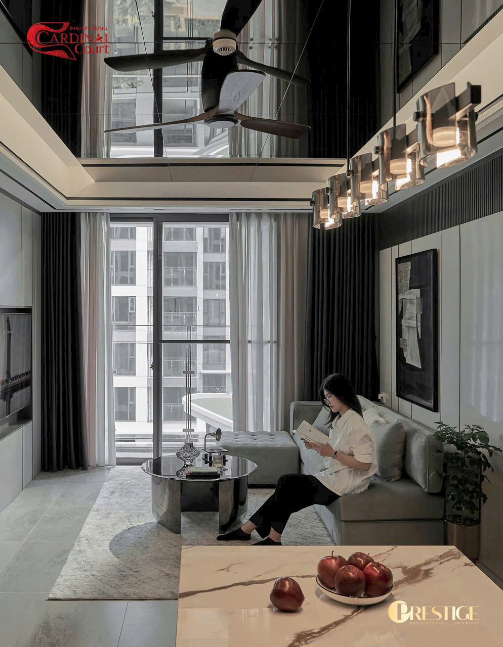 Bán căn hộ cao cấp Cardinal Court Phú Mỹ Hưng có 2 phòng ngủ view hồ bơi – 76m2 8