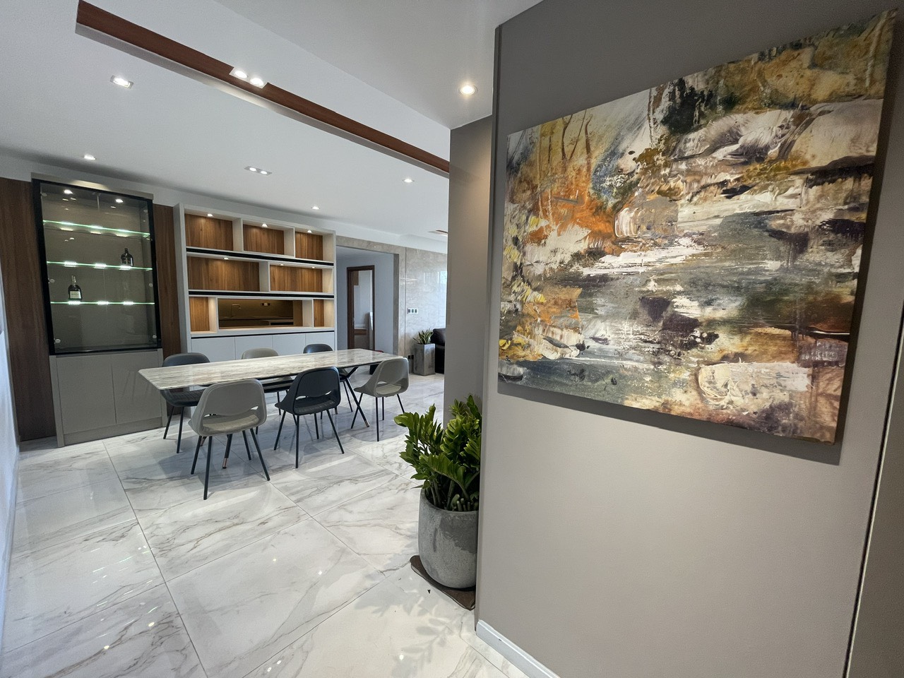 Cho thuê căn hộ cao cấp RiverPark Phú Mỹ Hưng Quận 7 có 3 phòng ngủ lầu cao view sông 2