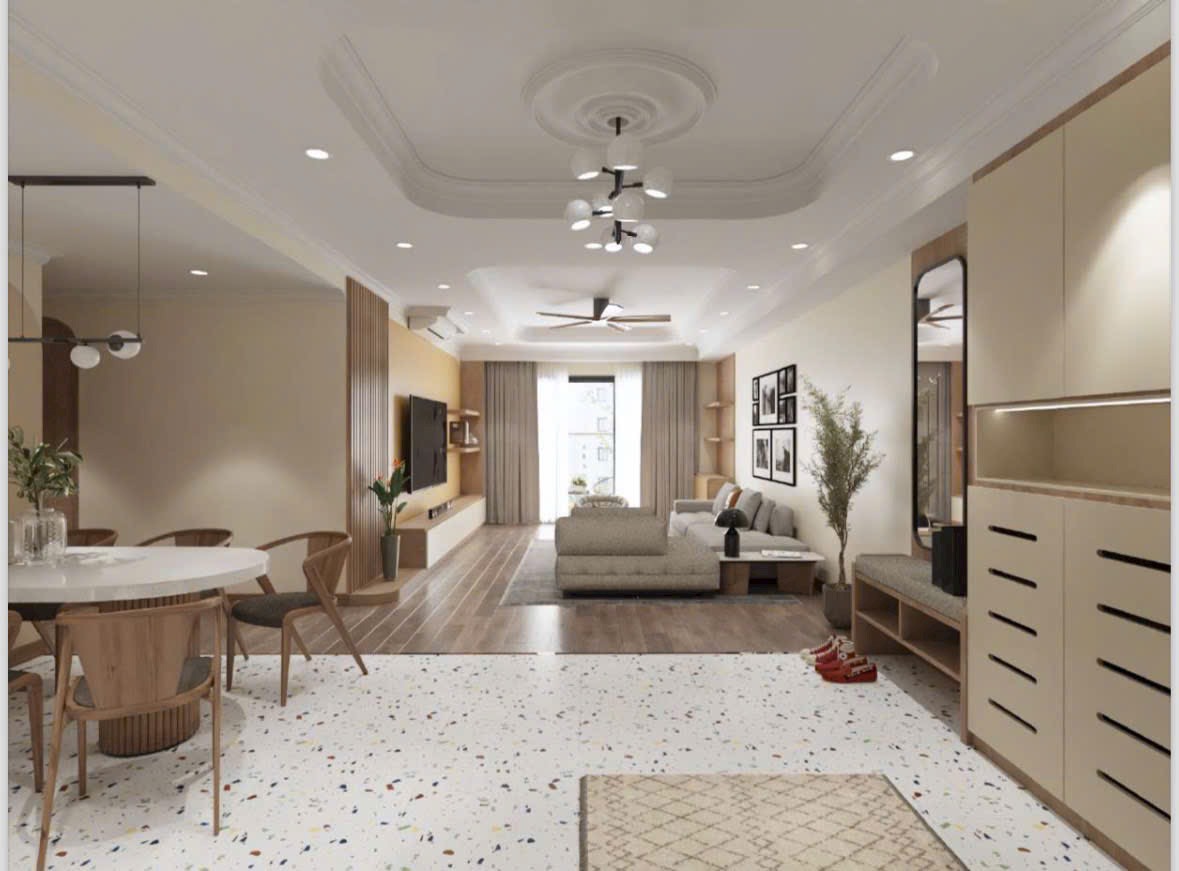 Cho thuê căn hộ Cosmo City, Quận 7 có 3 phòng ngủ, nội thất cao cấp view hướng Nam