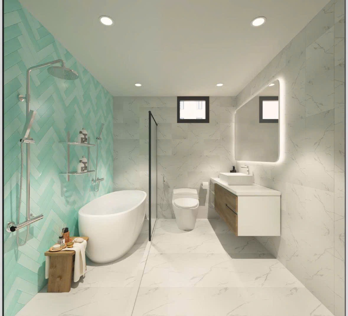 Cho thuê căn hộ Cosmo City, Quận 7 có 3 phòng ngủ, nội thất cao cấp view hướng Nam 1