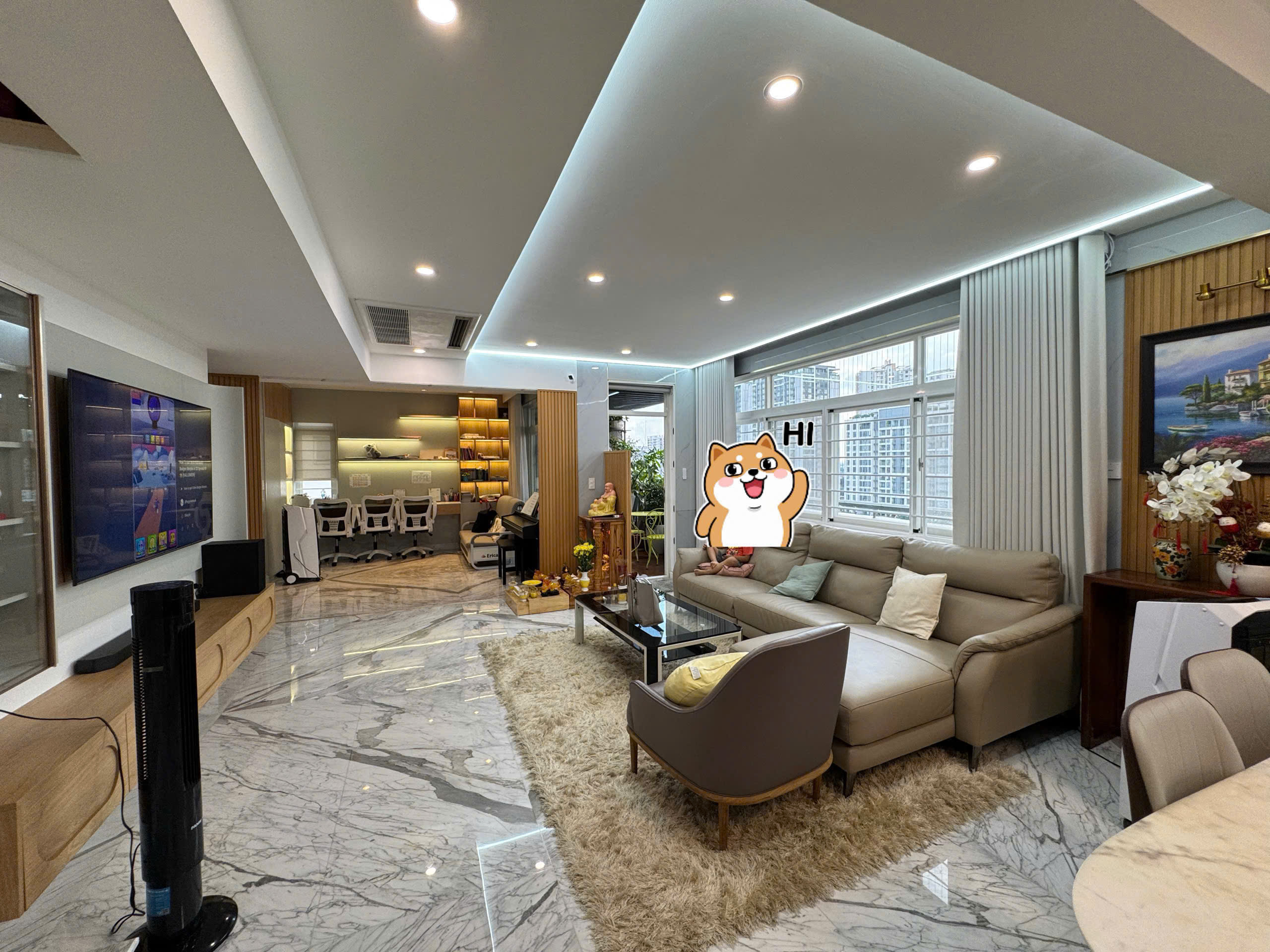 Duplex apartment for sale in Canh Vien Phu My Hung, District 7 designed 4 bedrooms super beautiful corner apartment with European furniture, 10th floor – 170m2 9