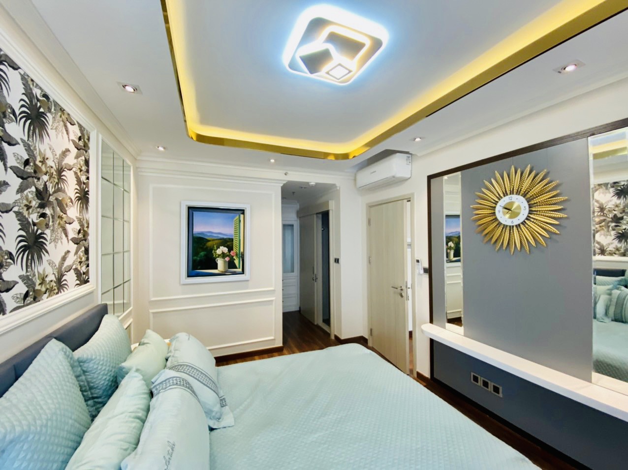 Duplex Happy Valley Premier apartment for rent in Phu My Hung, District 7 has 3 bedrooms with full a 2