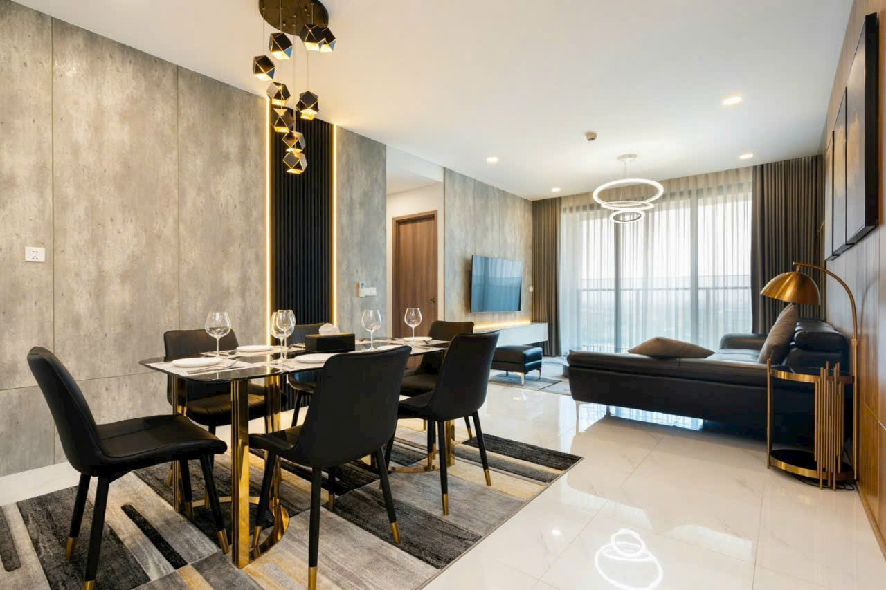 Cho thuê căn hộ tòa Golden House Sunwah Pearl, Quận Bình Thạnh có 3 phòng ngủ view sông Sài Gòn 14