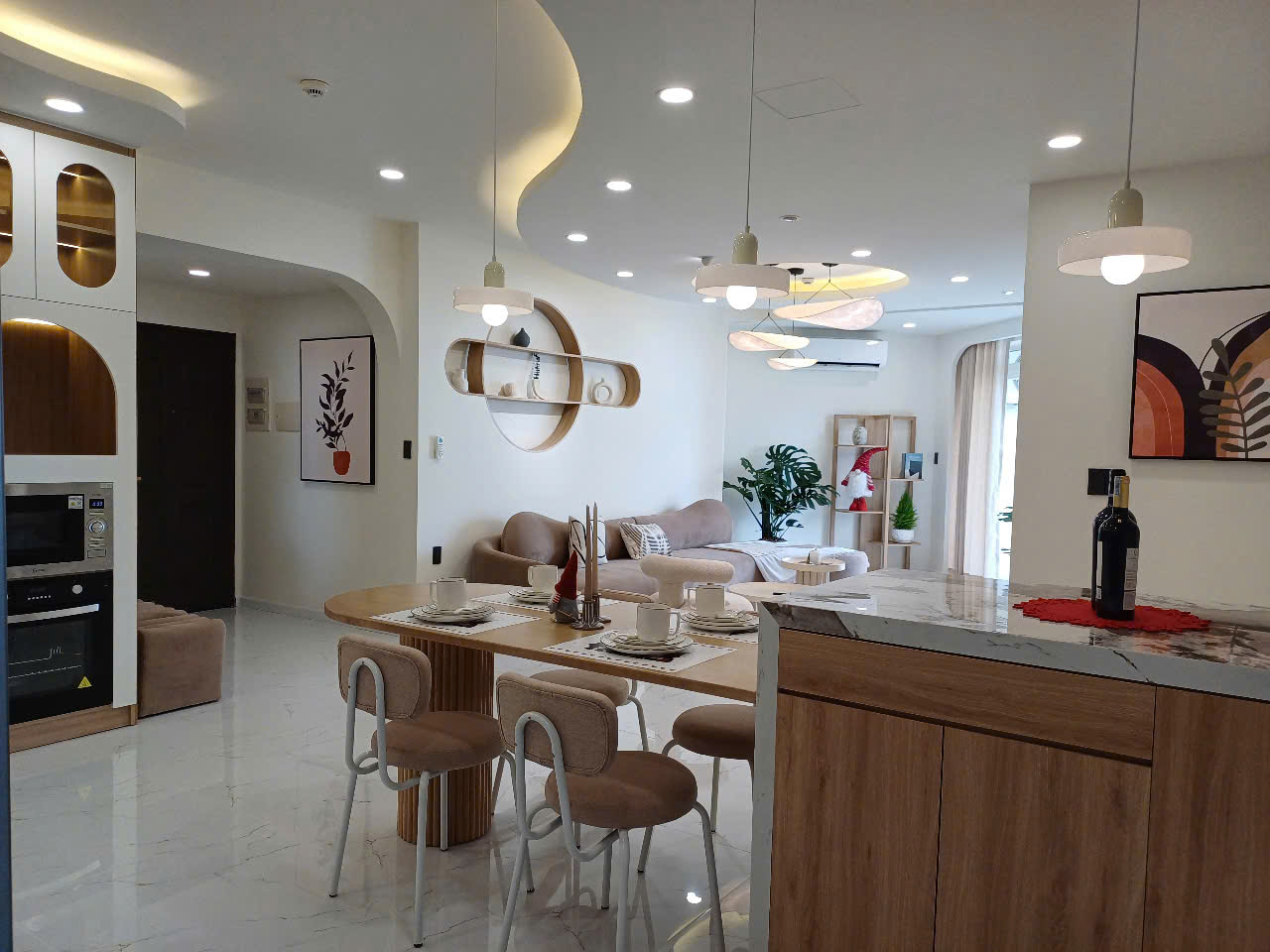 Cho thuê căn hộ Green View Phú Mỹ Hưng, Quận 7 nhà đẹp có 3 phòng ngủ view biệt thự, lầu 9 4