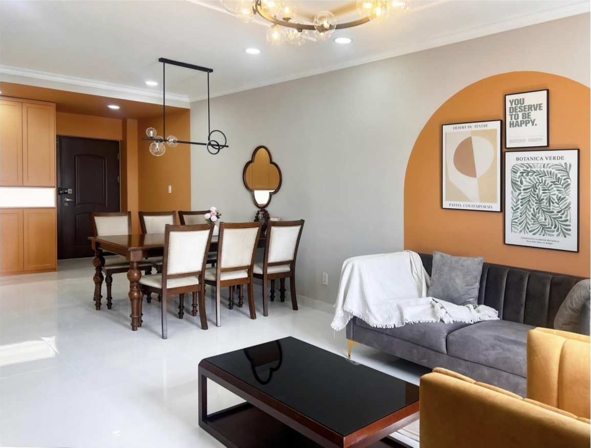 Happy Valley luxury apartment for rent in Phu My Hung, District 7 with 3 bedrooms, beautiful fully f