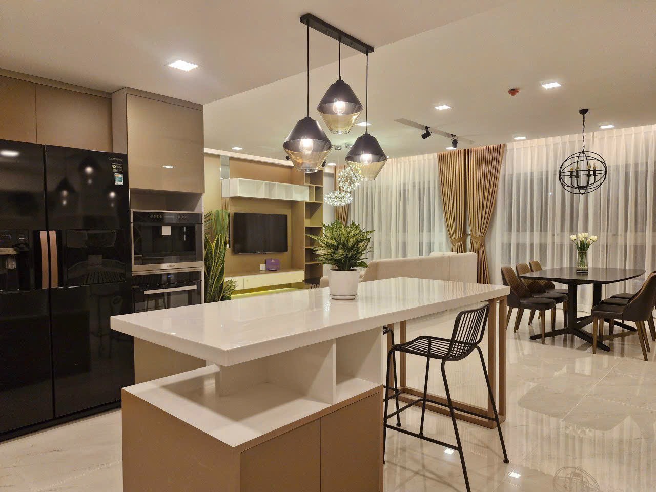 Cho thuê căn hộ Happy Valley Phú Mỹ Hưng, Quận 7 nhà mới đẹp có 3 phòng ngủ 4