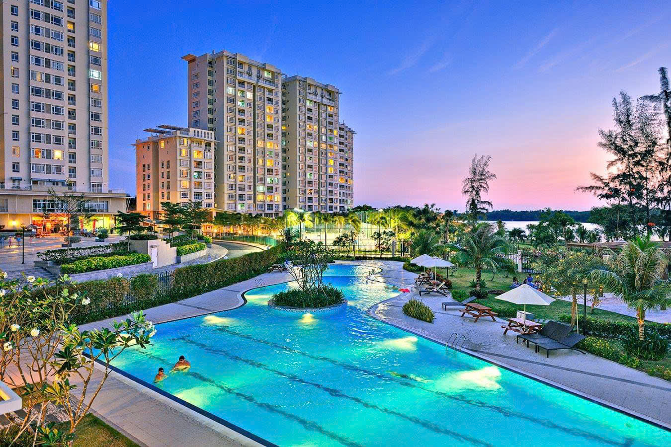 Riverside Residence Phu My Hung apartment for sale, District 7 with 2 bedrooms with commercial street view 21