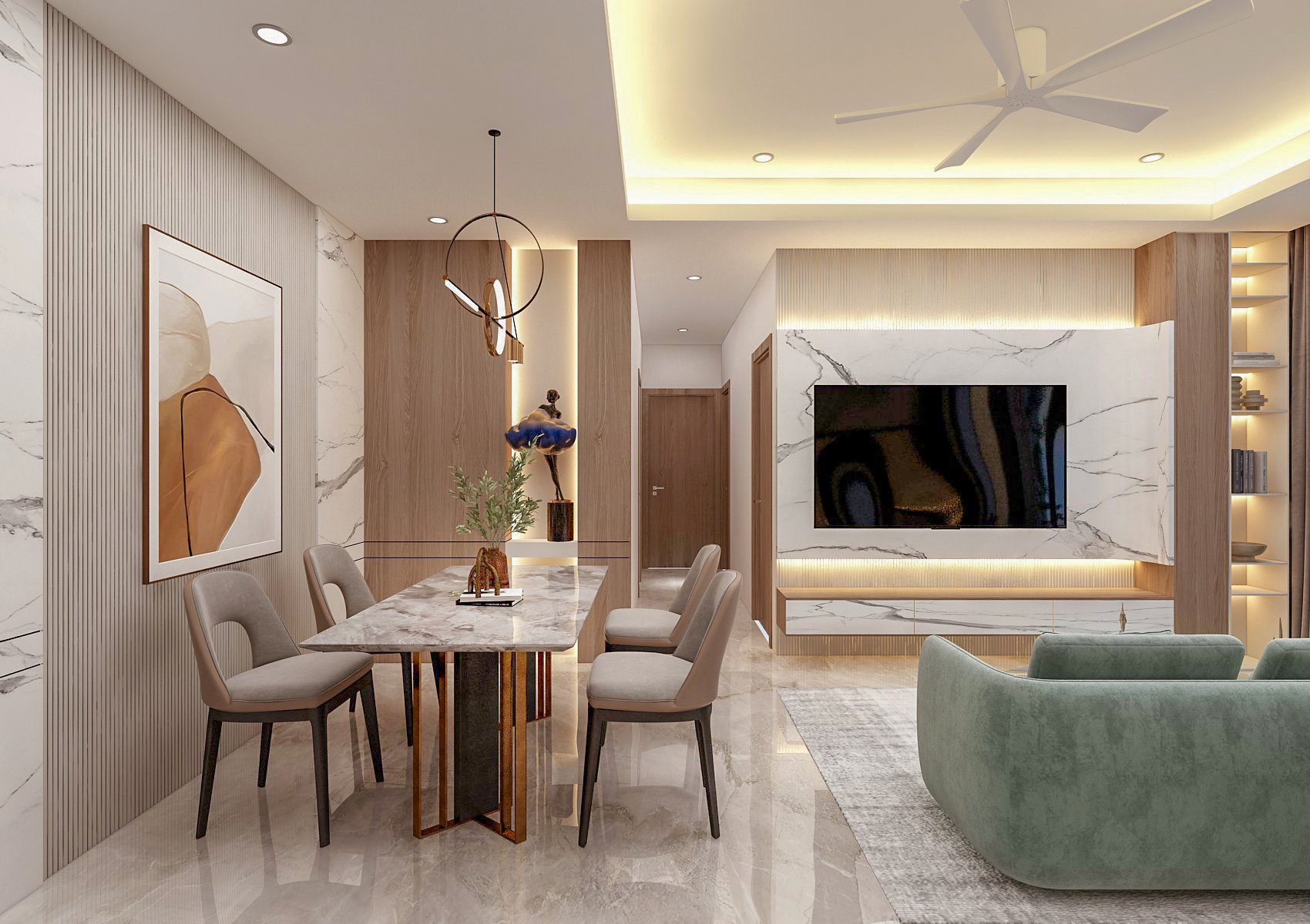 Bán hoặc cho thuê căn hộ The Horizon Phú Mỹ Hưng, Quận 7 nội thất cao cấp, view sông 8