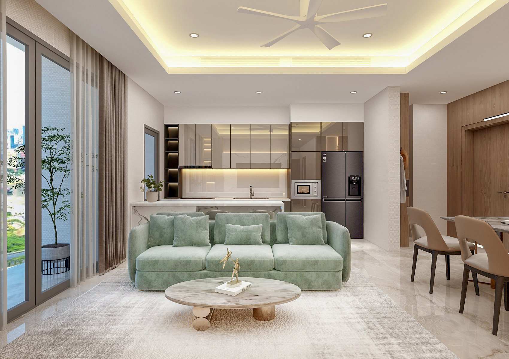 Bán hoặc cho thuê căn hộ The Horizon Phú Mỹ Hưng, Quận 7 nội thất cao cấp, view sông 3