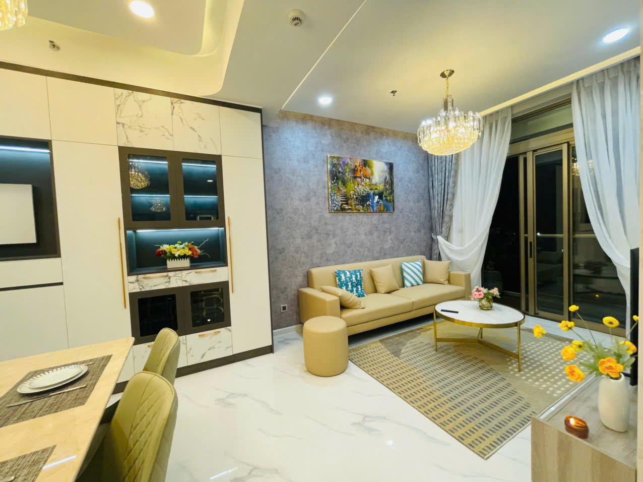 Cho thuê căn hộ The Peak Midtown M8 Phú Mỹ Hưng, Quận 7 có 2 phòng ngủ, view đài phun nước 2