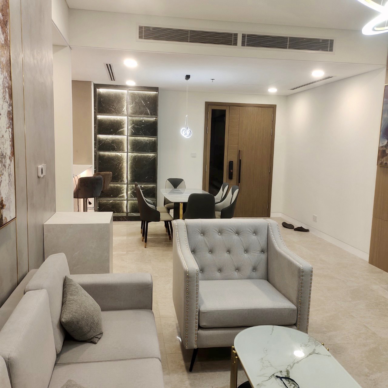 The River Thu Thiem apartment for rent, District 2, has 3 bedrooms, river view and Landmark 81 6
