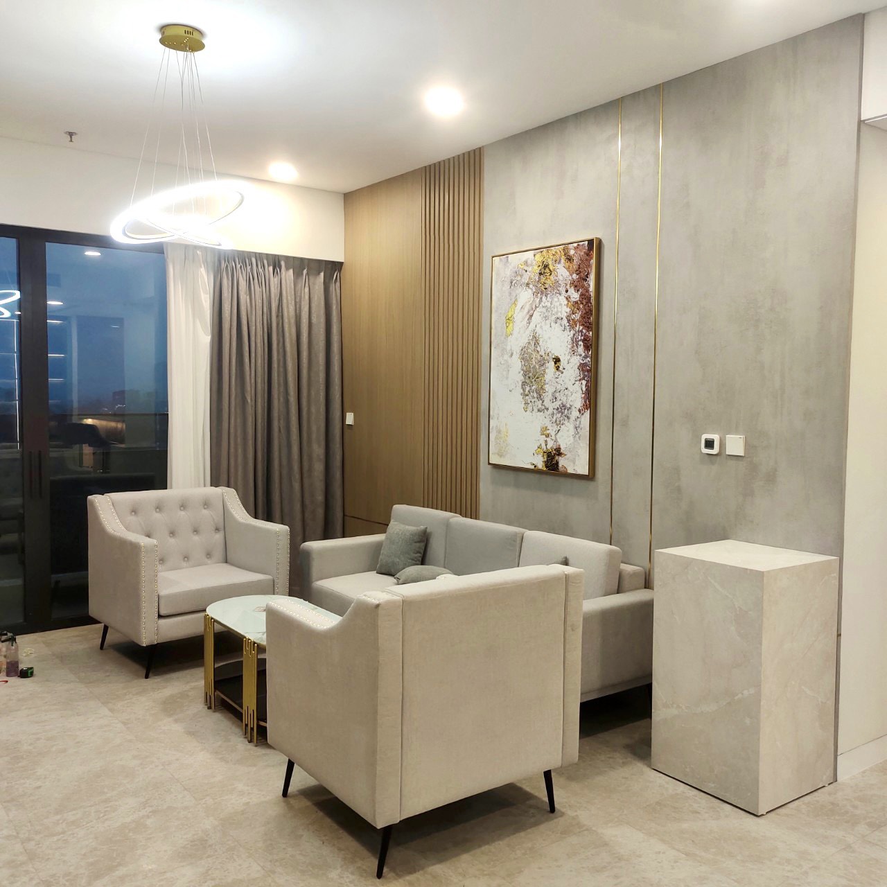 The River Thu Thiem apartment for rent, District 2, has 3 bedrooms, river view and Landmark 81 4