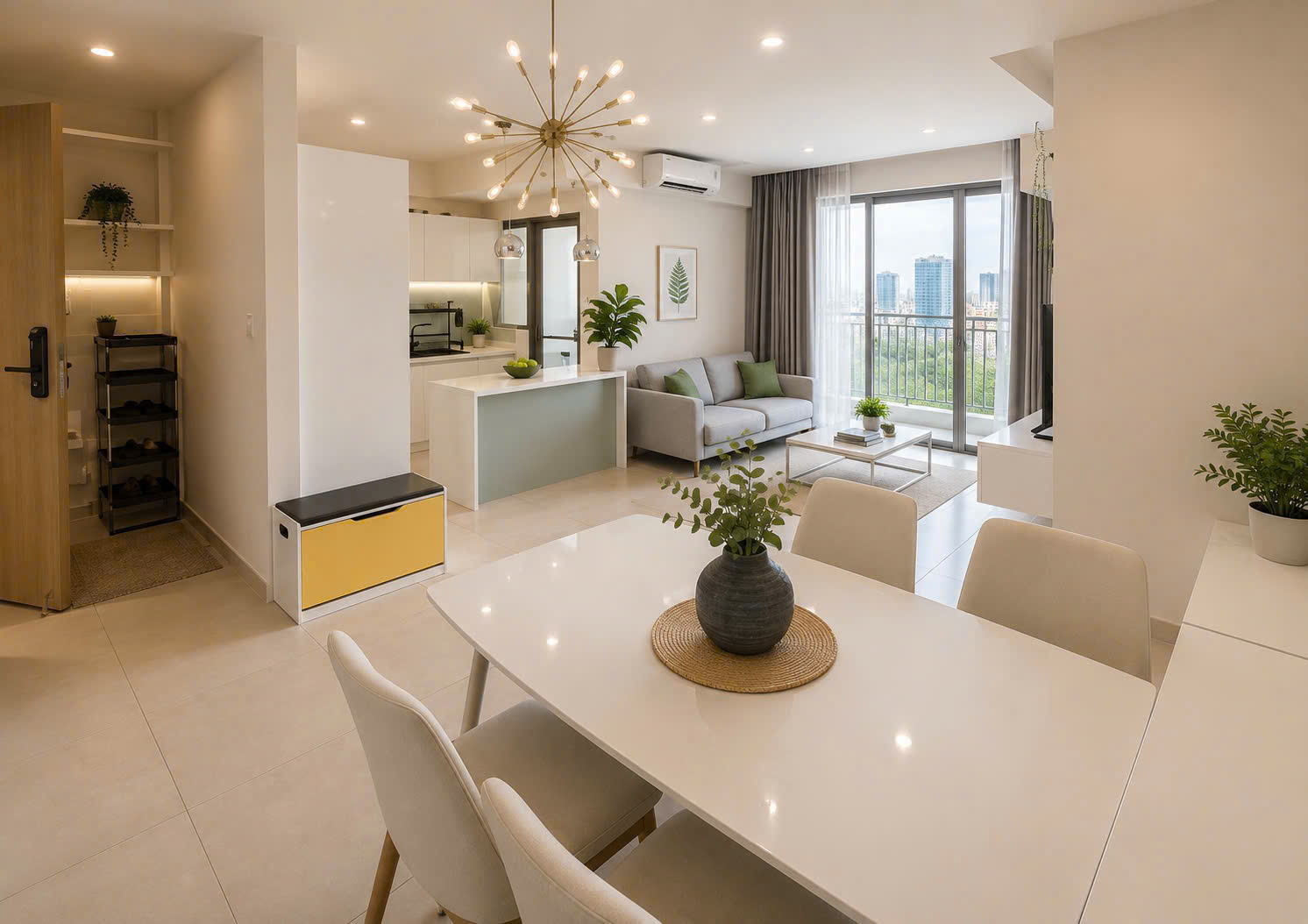 The View Riviera Point apartment for sale in Tan My Ward with 2 bedrooms + 1 office – 92m2