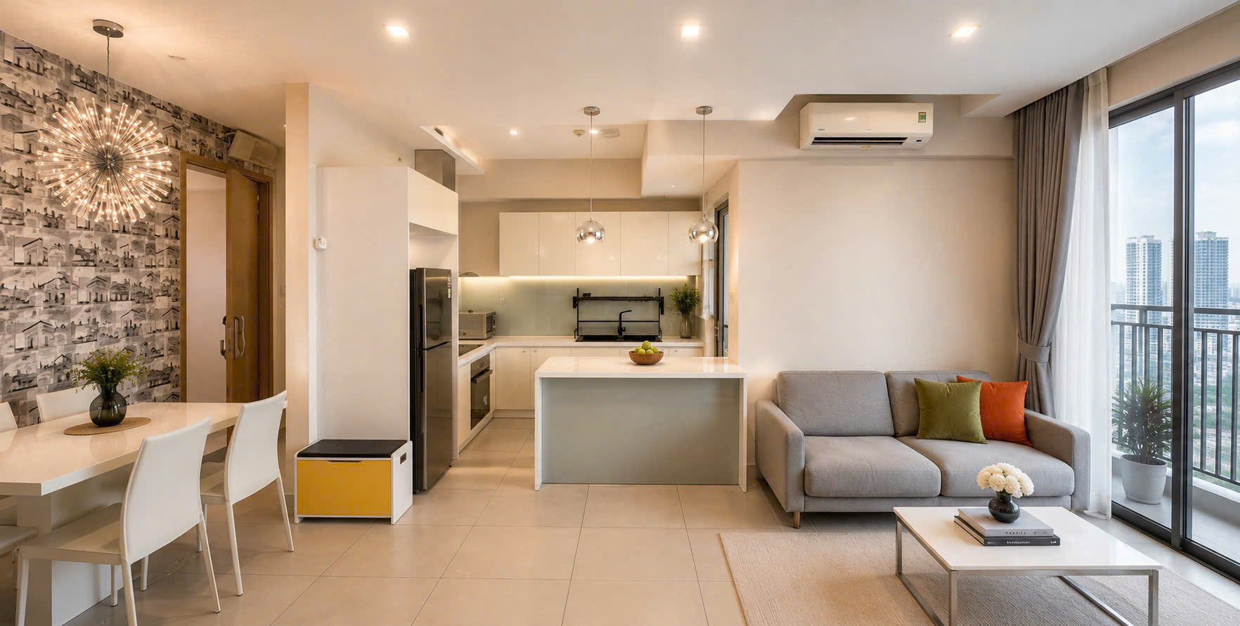 The View Riviera Point apartment for sale in Tan My Ward with 2 bedrooms + 1 office – 92m2 1