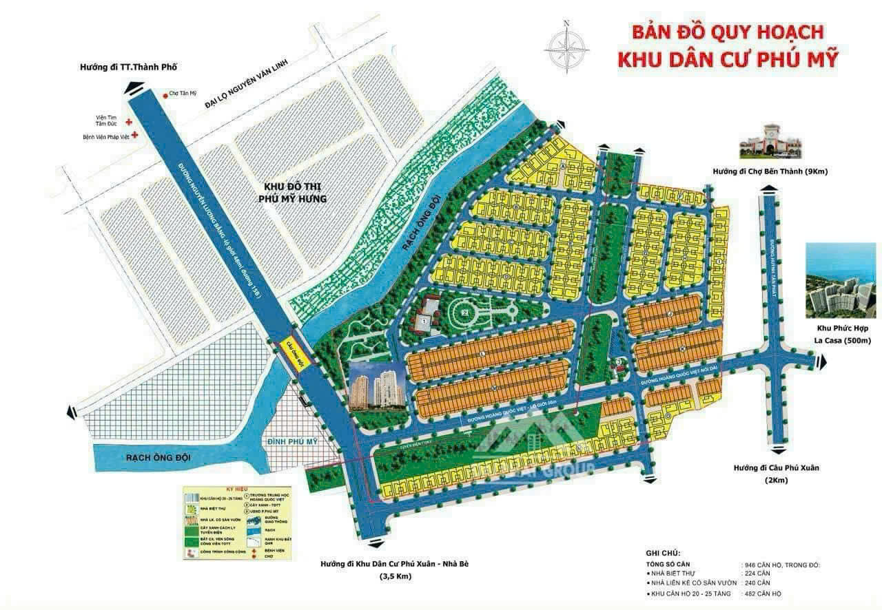 Bán đất biệt thự đơn lập đối diện trường Canada Phú Mỹ Hưng, Quận 7 view sông và công viên 4