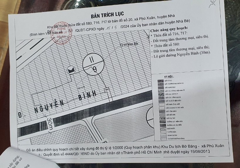 Bán đất mặt tiền đường Nguyễn Bình, Phú Xuân, Nhà Bè quy hoặc trung tâm thương mại 2