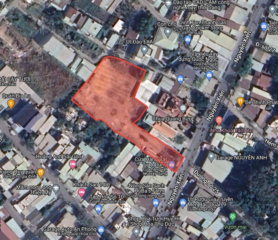 Bán đất mặt tiền Nguyễn Xiển, Phường Long Thạnh Mỹ, Tp. Thủ Đức mặt tiền rộng 14m, sổ hồng 3