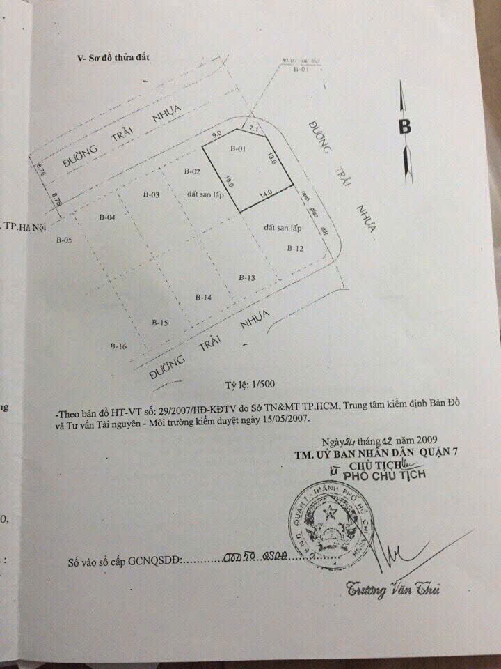 Bán đất B-01 khu Nam Thông 1 Phú Mỹ Hưng, Quận 7 lô góc đường lớn Tân Phú và đường 22 – 239.5m2 4