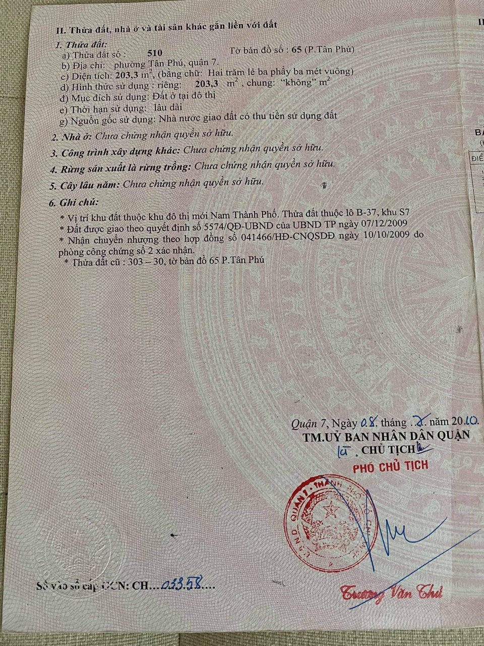 Bán đất đường Tân Phú, Khu Nam Đô, Phú Mỹ Hưng, Quận 7 lô góc đường lớn, gpxd hầm + 3 tầng 2