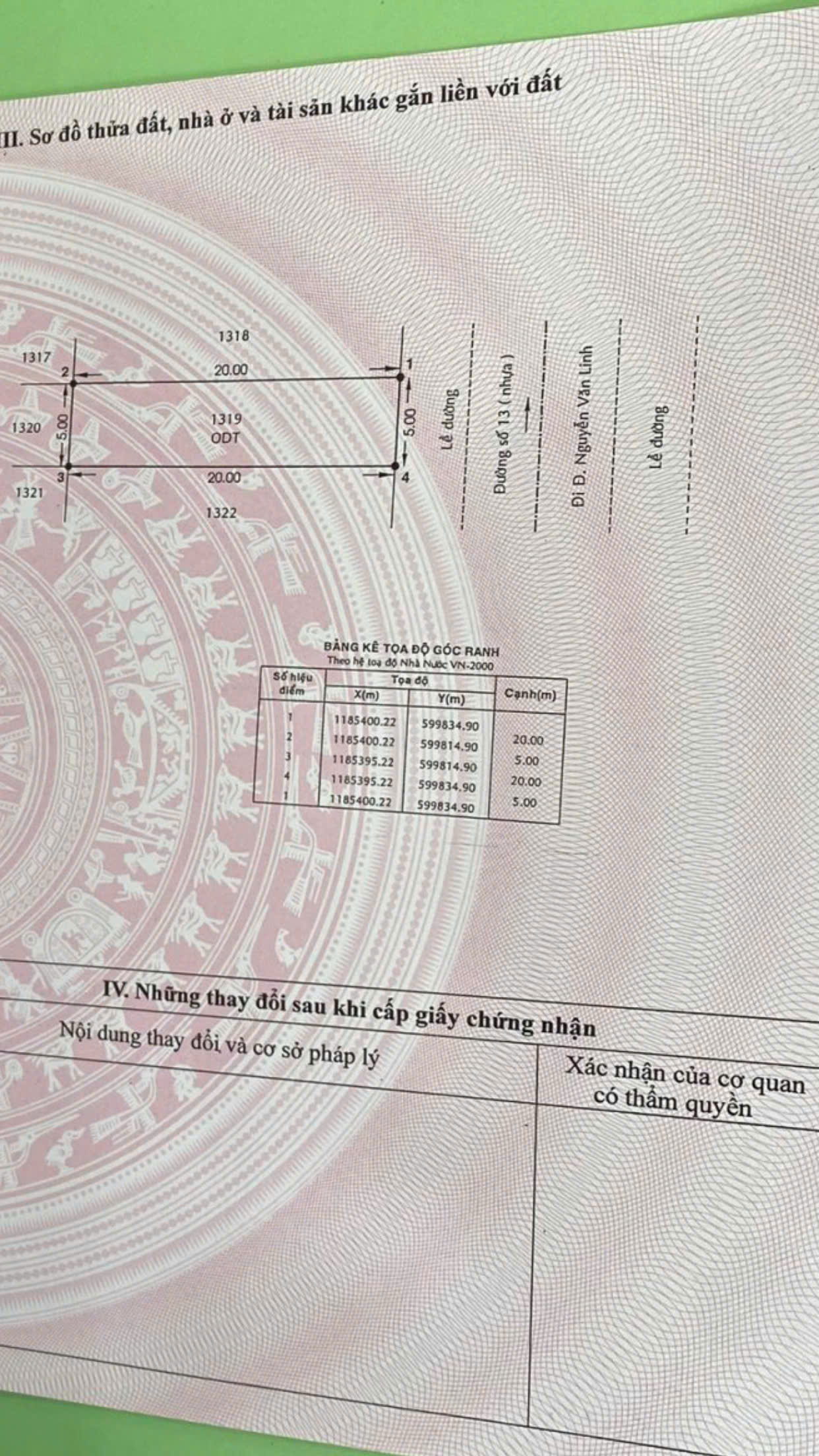 Bán đất nhà phố KDC Dương Hồng Nguyễn Văn Linh, Bình Chánh đường số 11 hướng Đông – 100m2 5