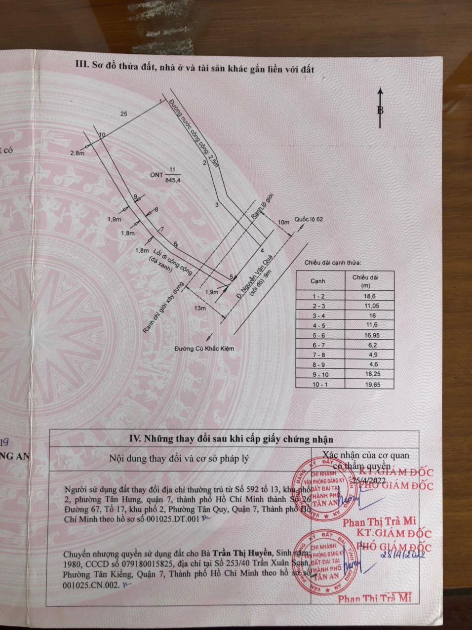 Bán đất thổ cư Lợi Bình Nhơn, Tân An, Long An mặt tiền đường 11m diện tích lớn 2
