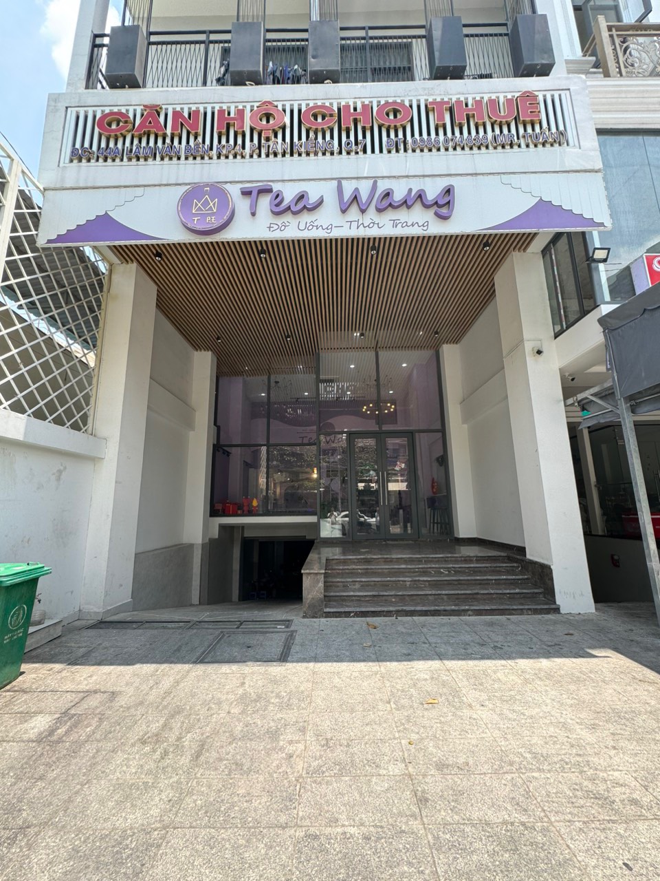 Cho thuê mặt bằng kinh doanh trệt tòa nhà 44A Lâm Văn Bền, Quận 7 trống suốt