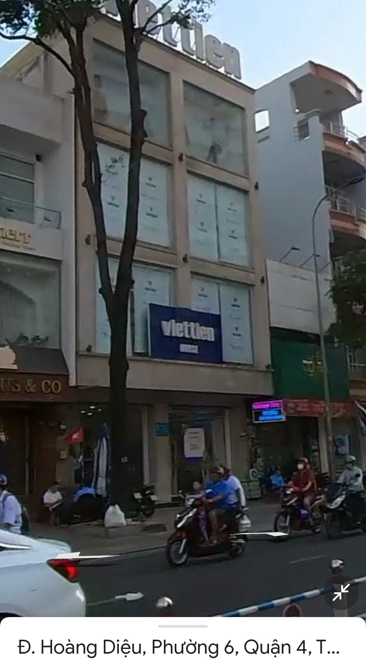 Cho thuê nhà 2 mặt tiền đường Hoàng Diệu, Quận 4 vị trí đẹp có 4 tầng 1