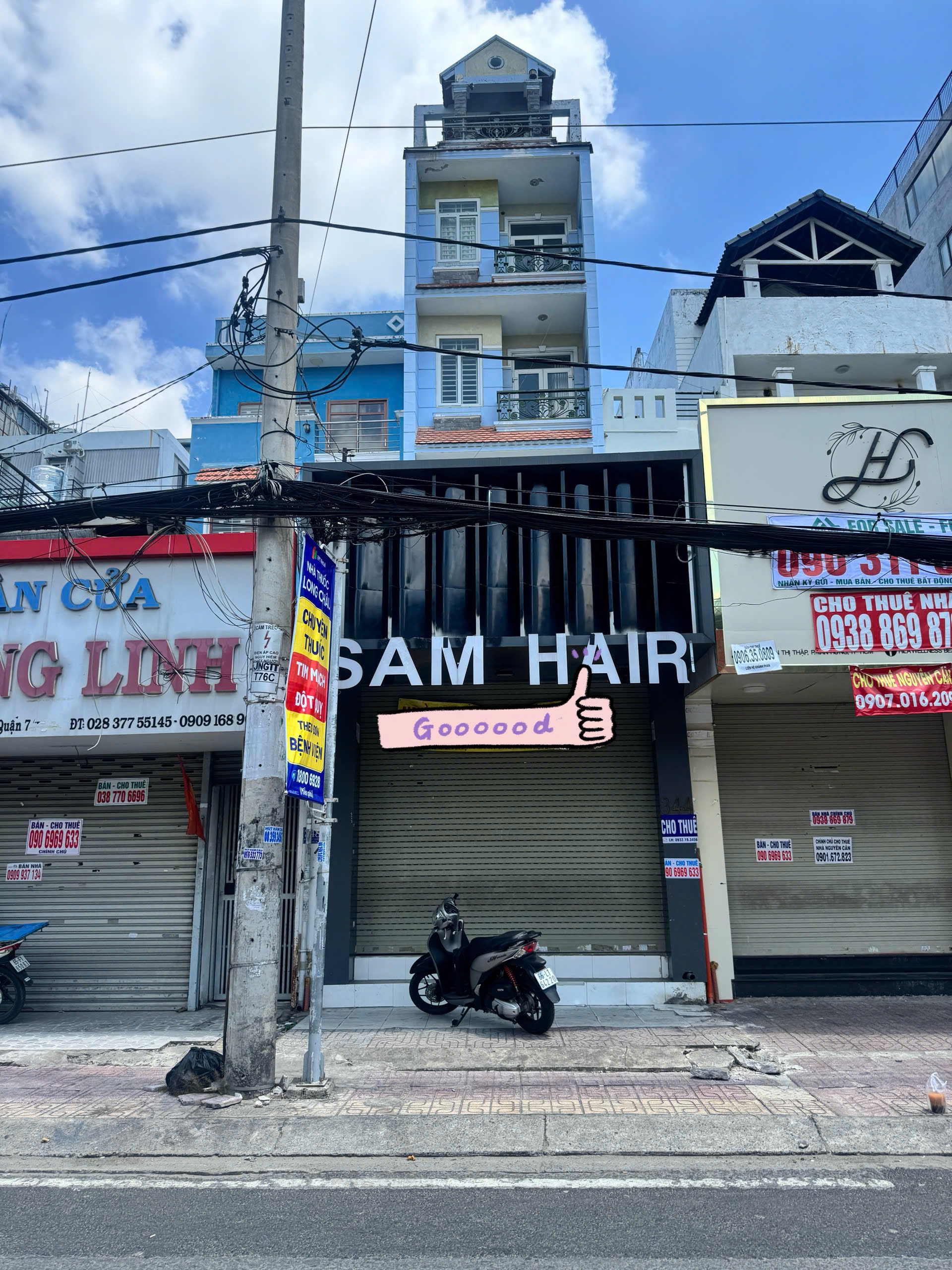 Cho thuê nhà mặt tiền Nguyễn Thị Thập, Phường Tân Hưng, Quận 7 xây 5 tầng tiện kinh doanh – 88m2