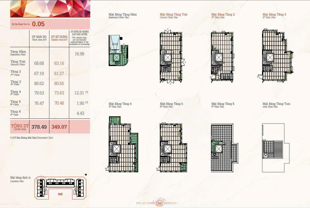 Bán nhà phố Larcade 1 Phú Mỹ Hưng, Quận 7 căn góc 3 mặt tiền xây 5 tầng shop thương mại – 382m2 6