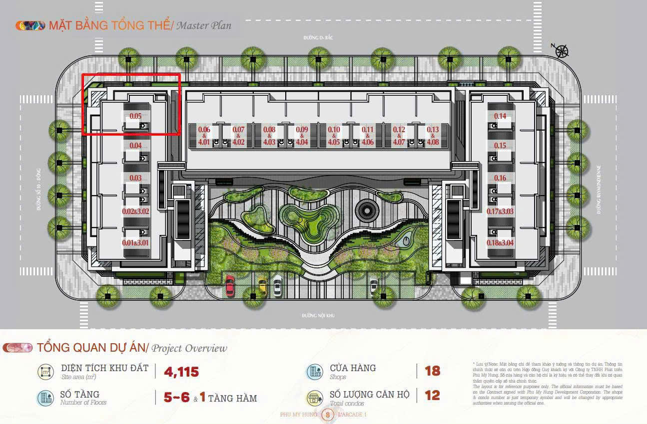 Bán nhà phố Larcade 1 Phú Mỹ Hưng, Quận 7 căn góc 3 mặt tiền xây 5 tầng shop thương mại – 382m2 2