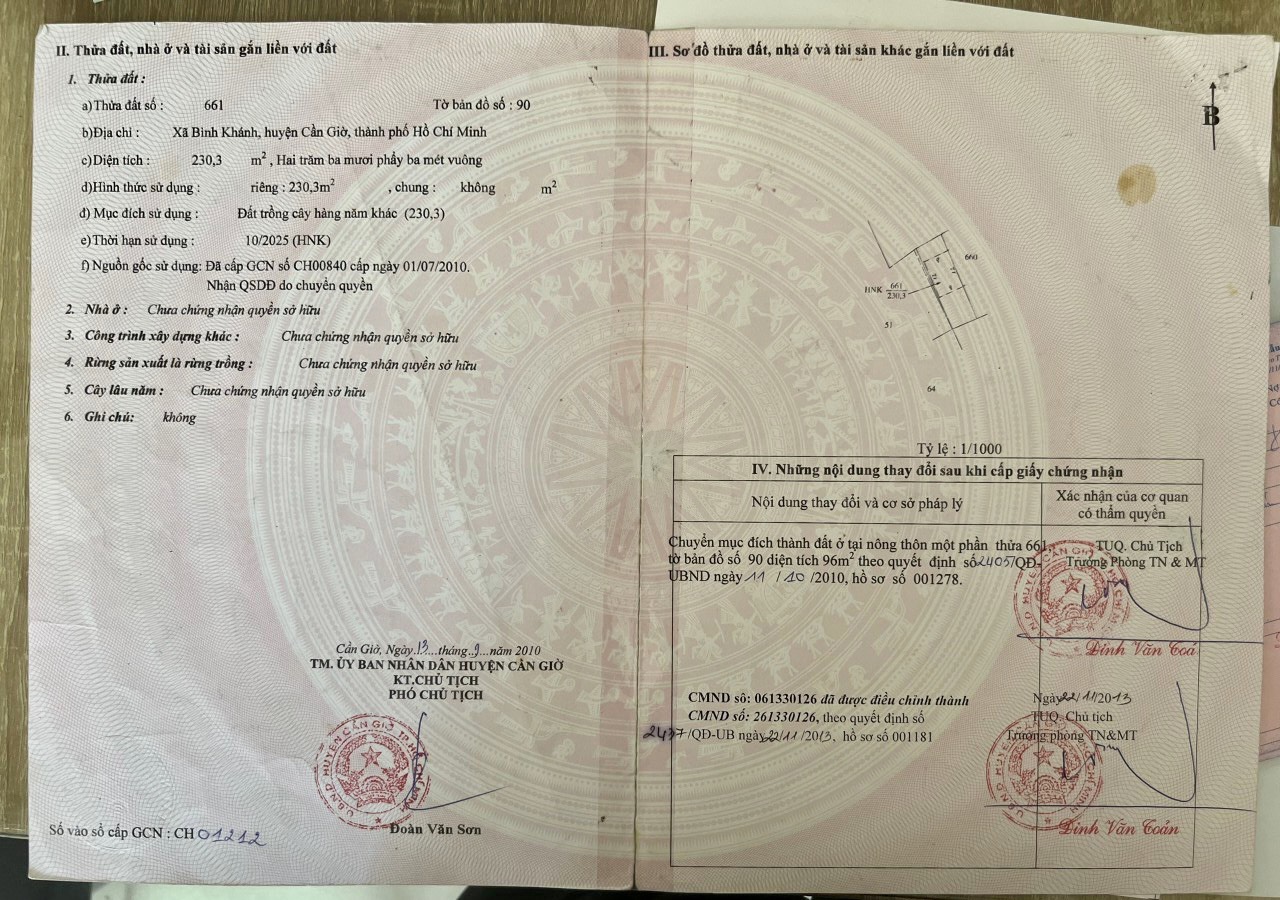 Bán nhà vườn Xã Bình Khánh, Huyện Cần Giờ nhà mới xây có 91m2 thổ cư đường rộng 3m2 3