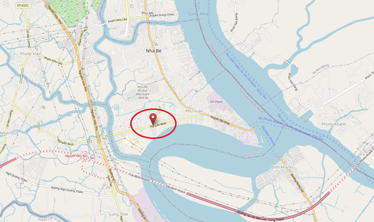 Bán đất mặt tiền đường Nguyễn Bình, Phú Xuân, Nhà Bè quy hoặc trung tâm thương mại 1