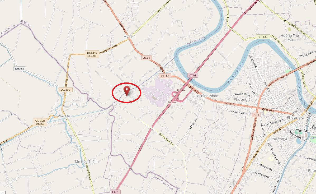 Bán đất thổ cư Lợi Bình Nhơn, Tân An, Long An mặt tiền đường 11m diện tích lớn 1