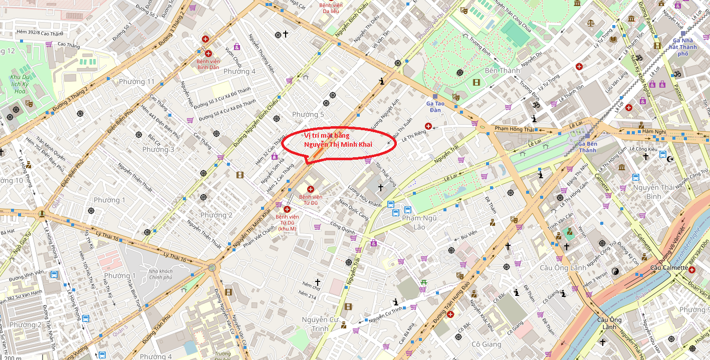 House for rent in front of Nguyen Thi Minh Khai, District 3, corner apartment with 2 sides 6