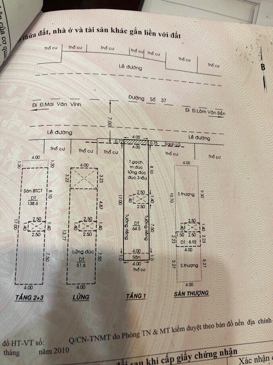 For Sale Business Townhouse No. 37 Tan Quy - District 7 2