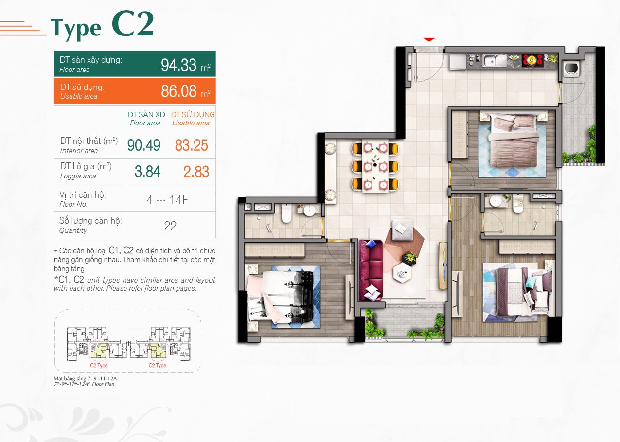 Cần Bán Căn Hộ Hưng Phúc Premier - Đường Nguyễn Lương Bằng - Phú Mỹ Hưng - Quận 7